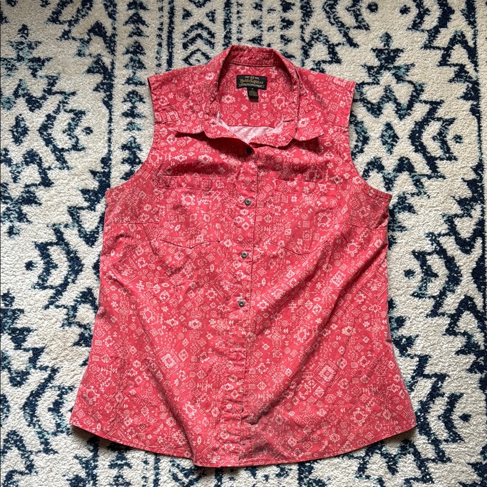 Women's Sleeveless Red Top